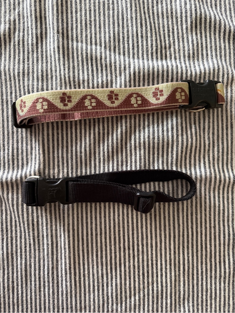 B2G1 FREE Lupine Dog Collar Bundle Brown Cream Pattern + Black Adjustable Collar